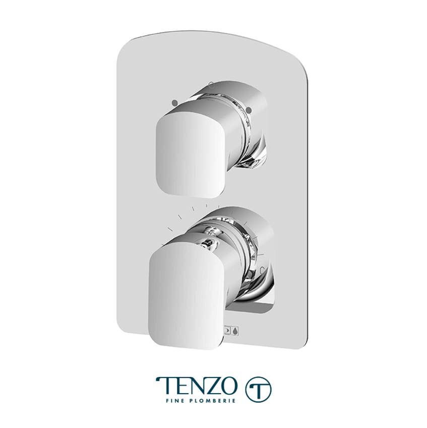 Tenzo T-Box valve trims pres bal 2 functions diverter chrome