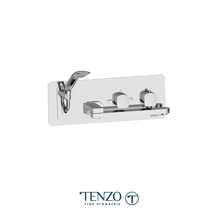 Tenzo Trim for wall mount tub faucet with swivel spout Delano chrome