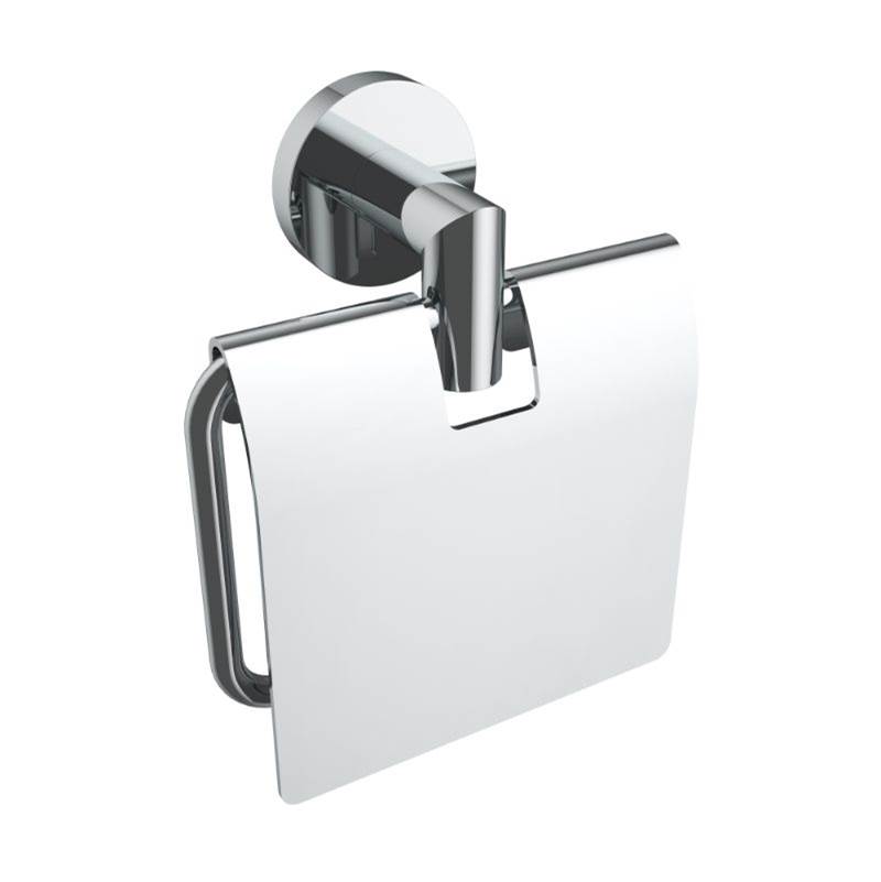 Volkano Summit Toilet Paper Holder With Cover - Chrome