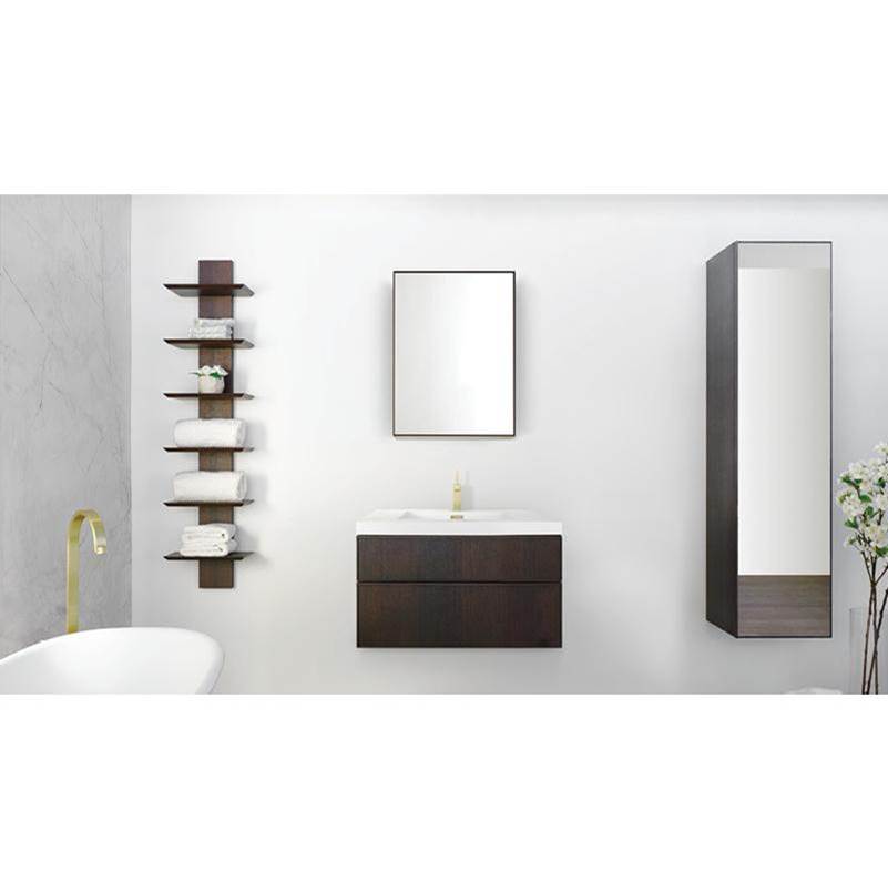 WETSTYLE  Canada Furniture Frame Linea - Linen Cabinet 16 X 66 - Lacquer Stone Harbour Grey Matt