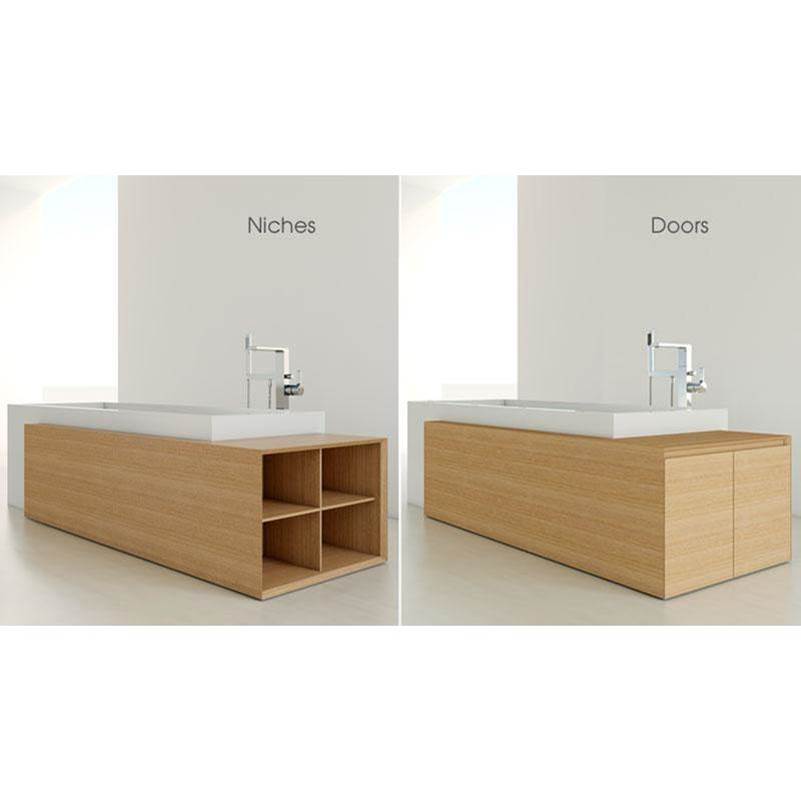 WETSTYLE  Canada Furniture ''M'' -  Storage Cube Bath With 2 Doors - Left  - Mozambique