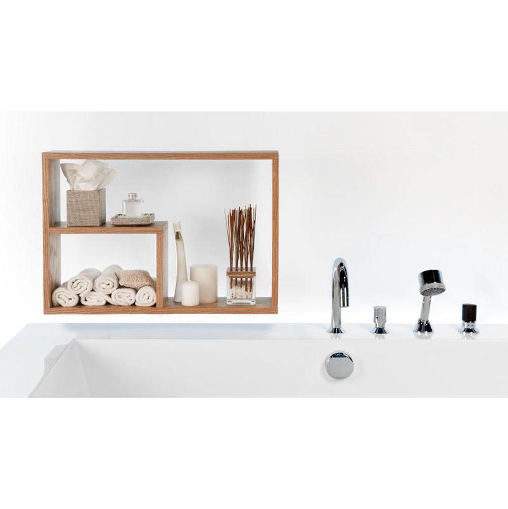 WETSTYLE  Canada Furniture Niche - Wall Mounted - 26 X 18 - For Bc01, Bc02, Bc05 And Bc10 Bath - Oak Smoked
